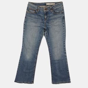DKNY Soho Jean Bootcut Y2K Petite Size 10R Medium Wash Lightly Distressed